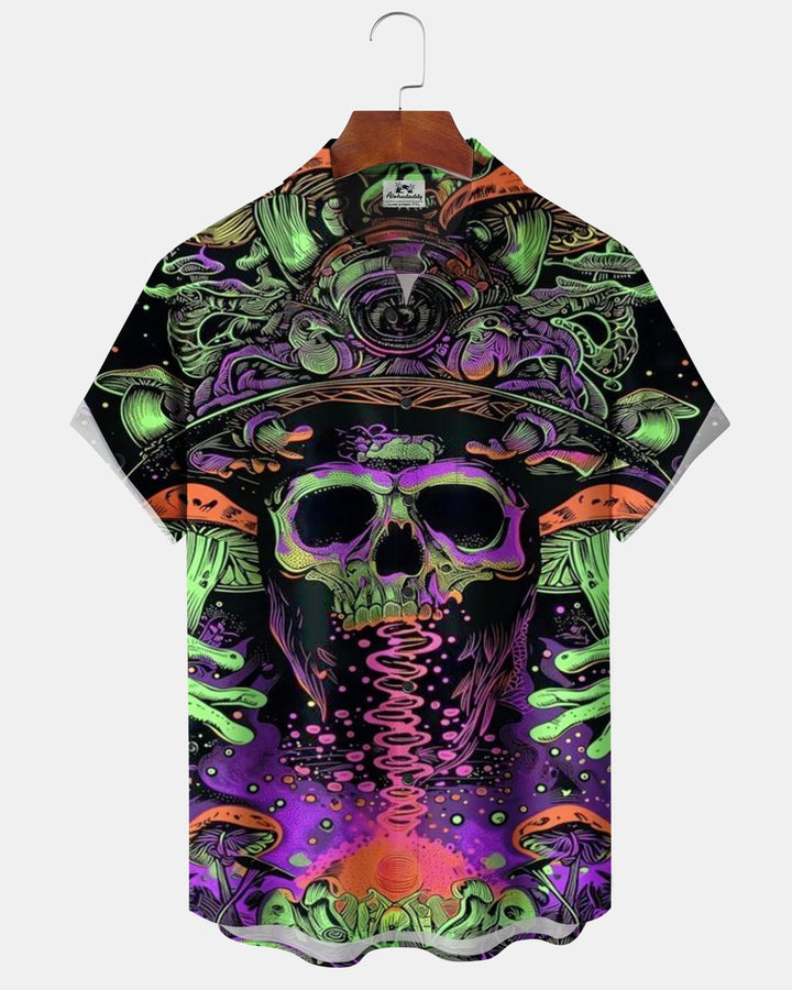 Alohadaddy® Halloween Skull Print Men&