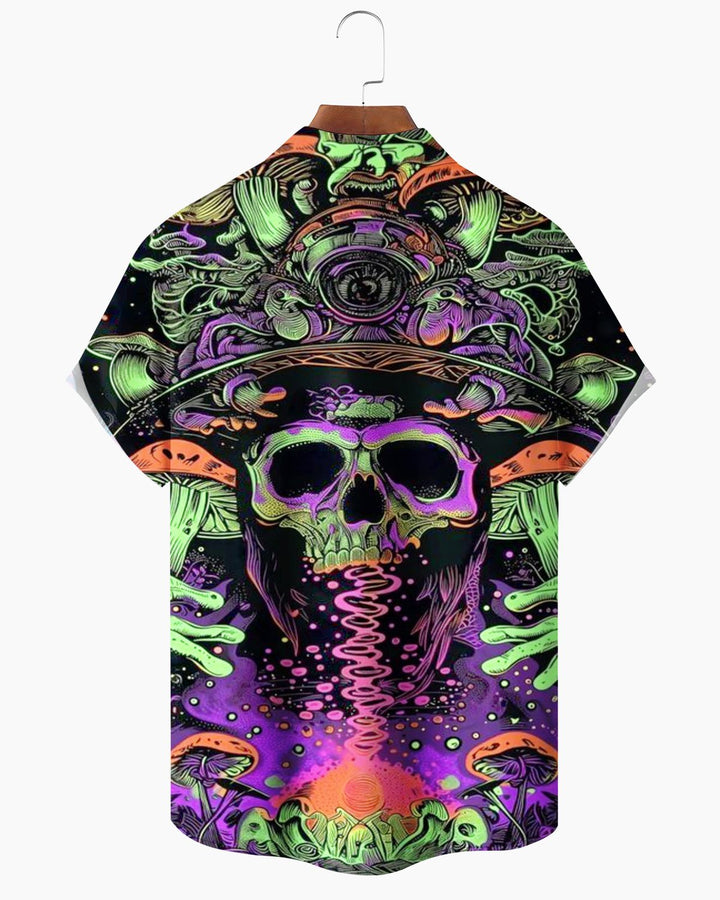 Alohadaddy® Halloween Skull Print Men&