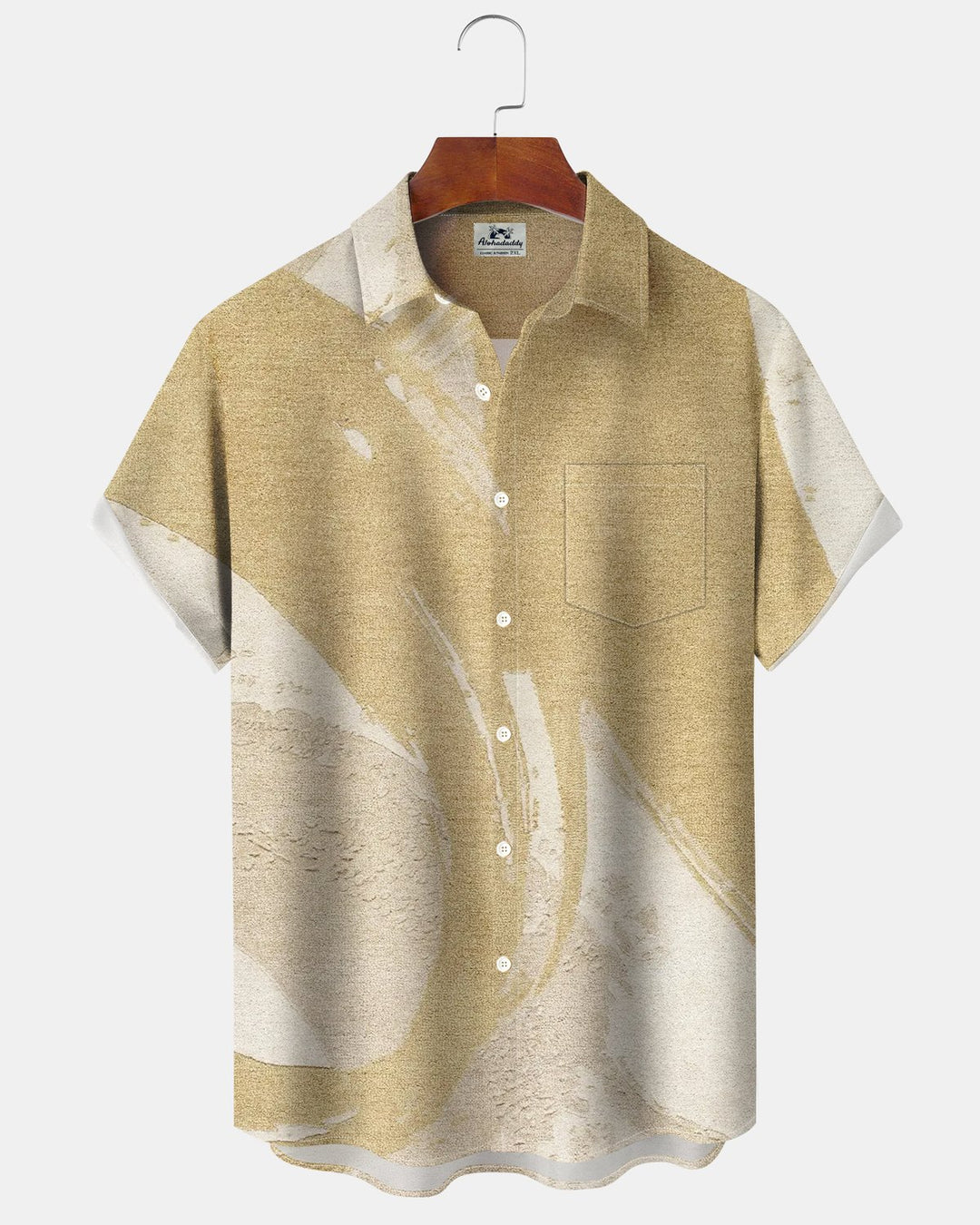 Alohadaddy® Casual Abstract Striped Print Men&