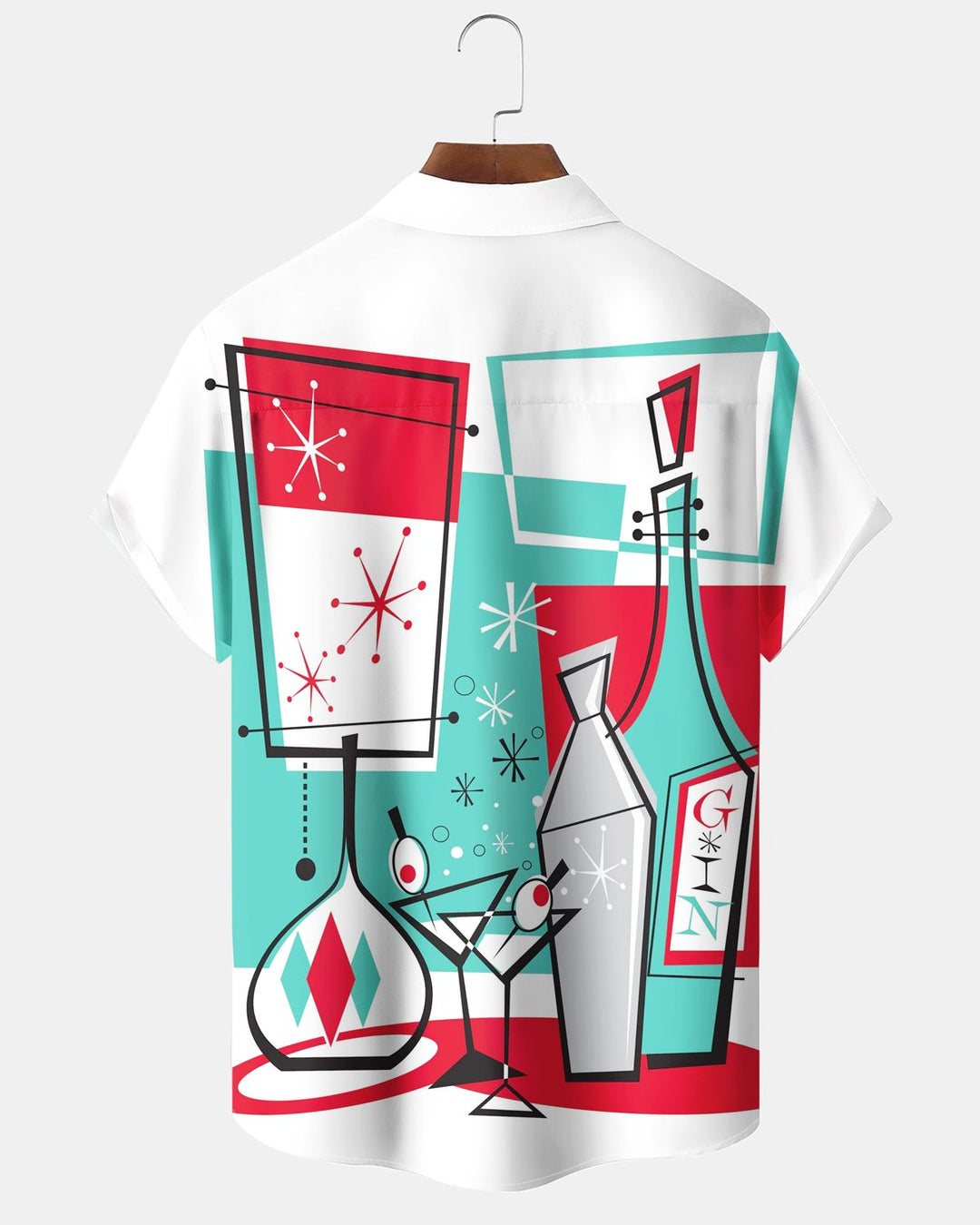 Alohadaddy® Retro Atomic Geometric Art Print Men&