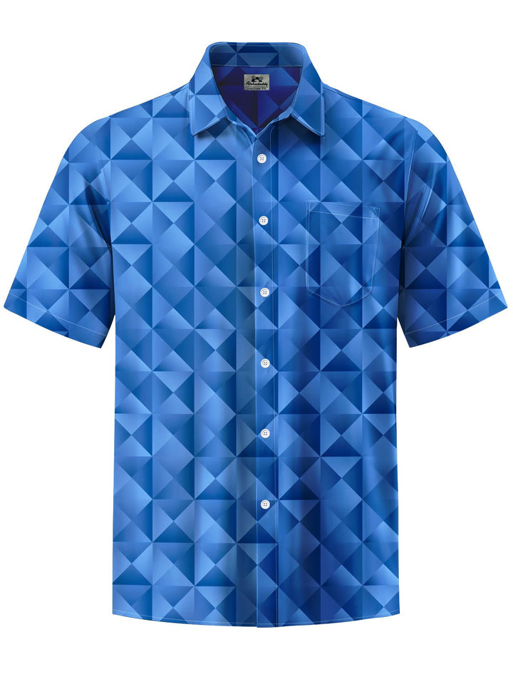 Alohadaddy® Casual Geometric Triangle Print Moisture-wicking Men&