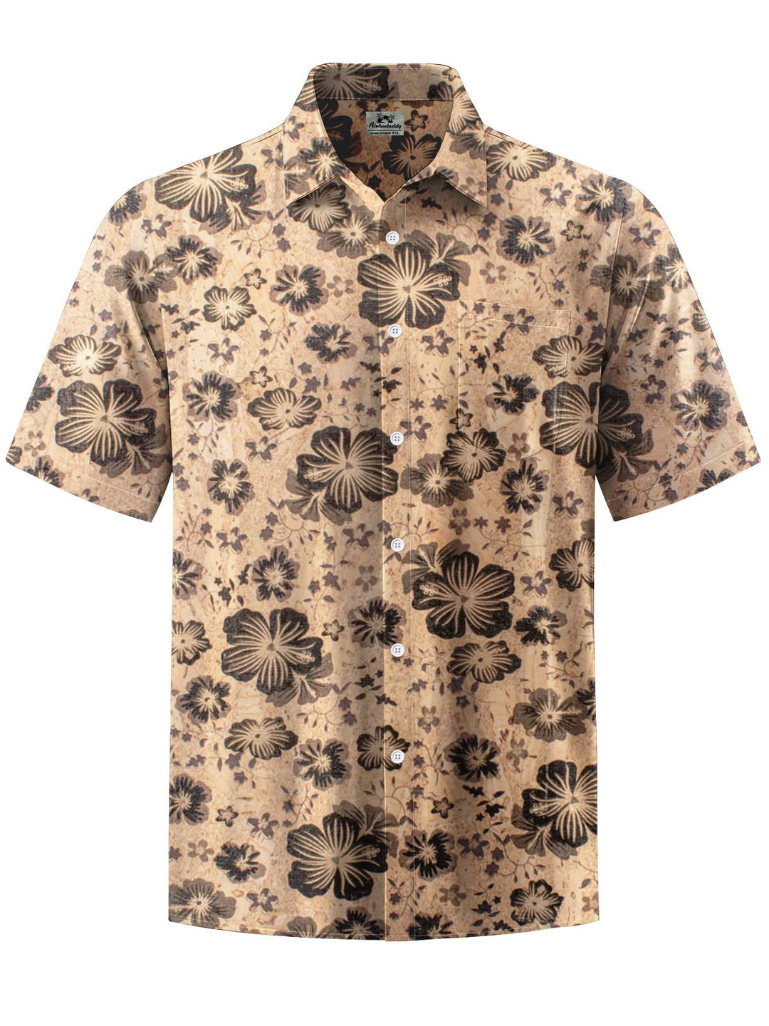 Alohadaddy® Casual Floral Print Art Pocket Stretch Men&