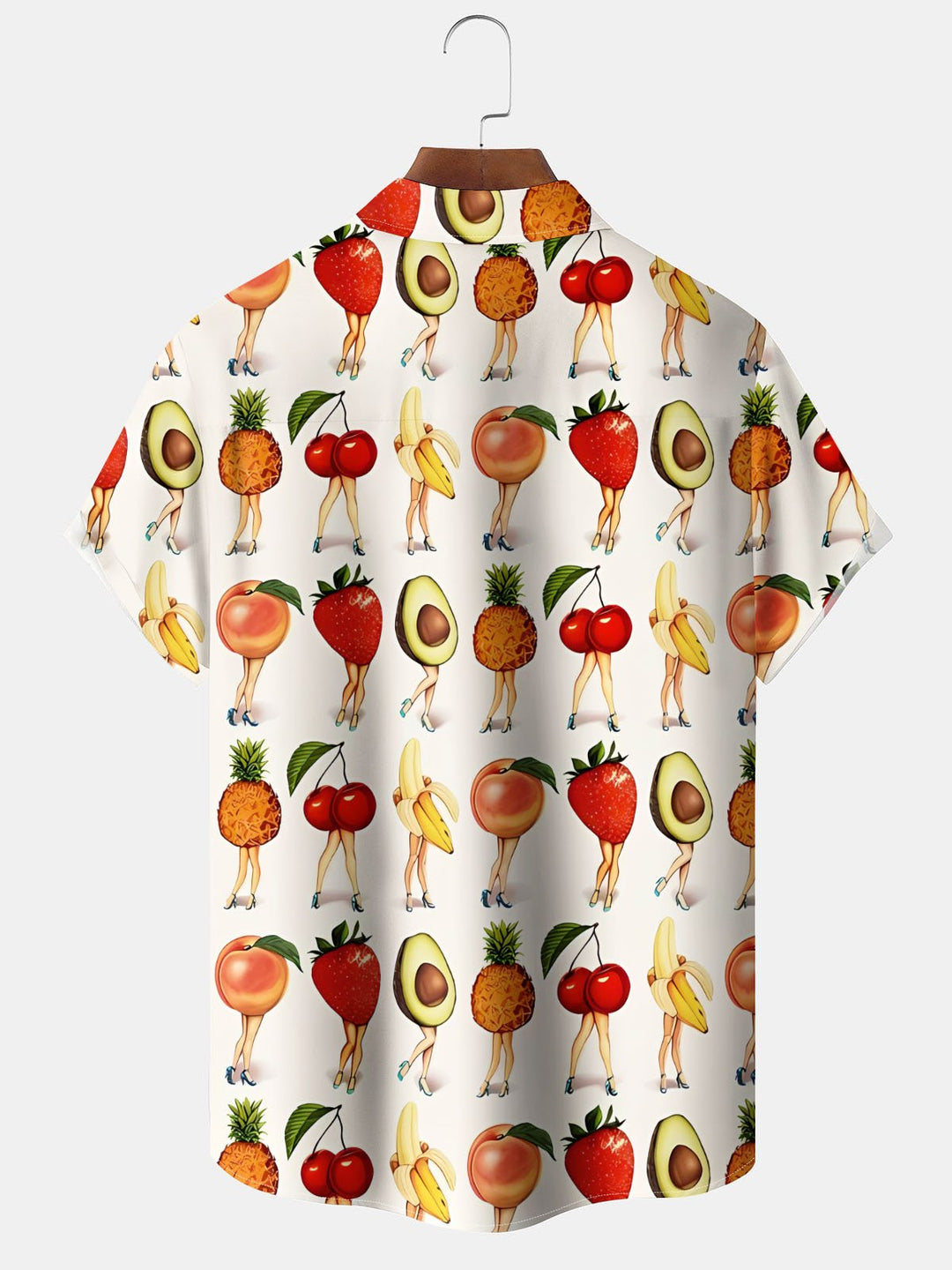Alohadaddy® Vintage Fruit Leg Print Pocket Stretch Men&