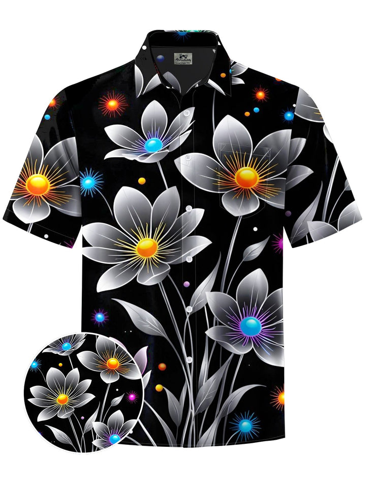 Alohadaddy® Casual Floral Art Print Men&