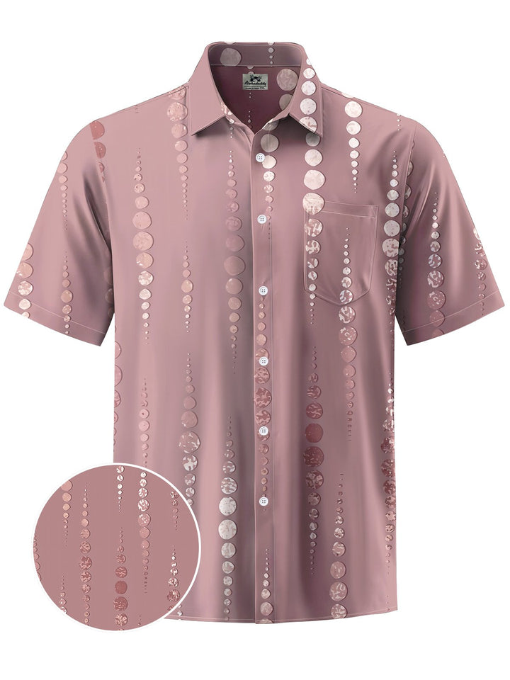 Alohadaddy® Casual Stripe Print Art Mens Moisture Wicking Short Sleeve Shirt Big &amp; Tall