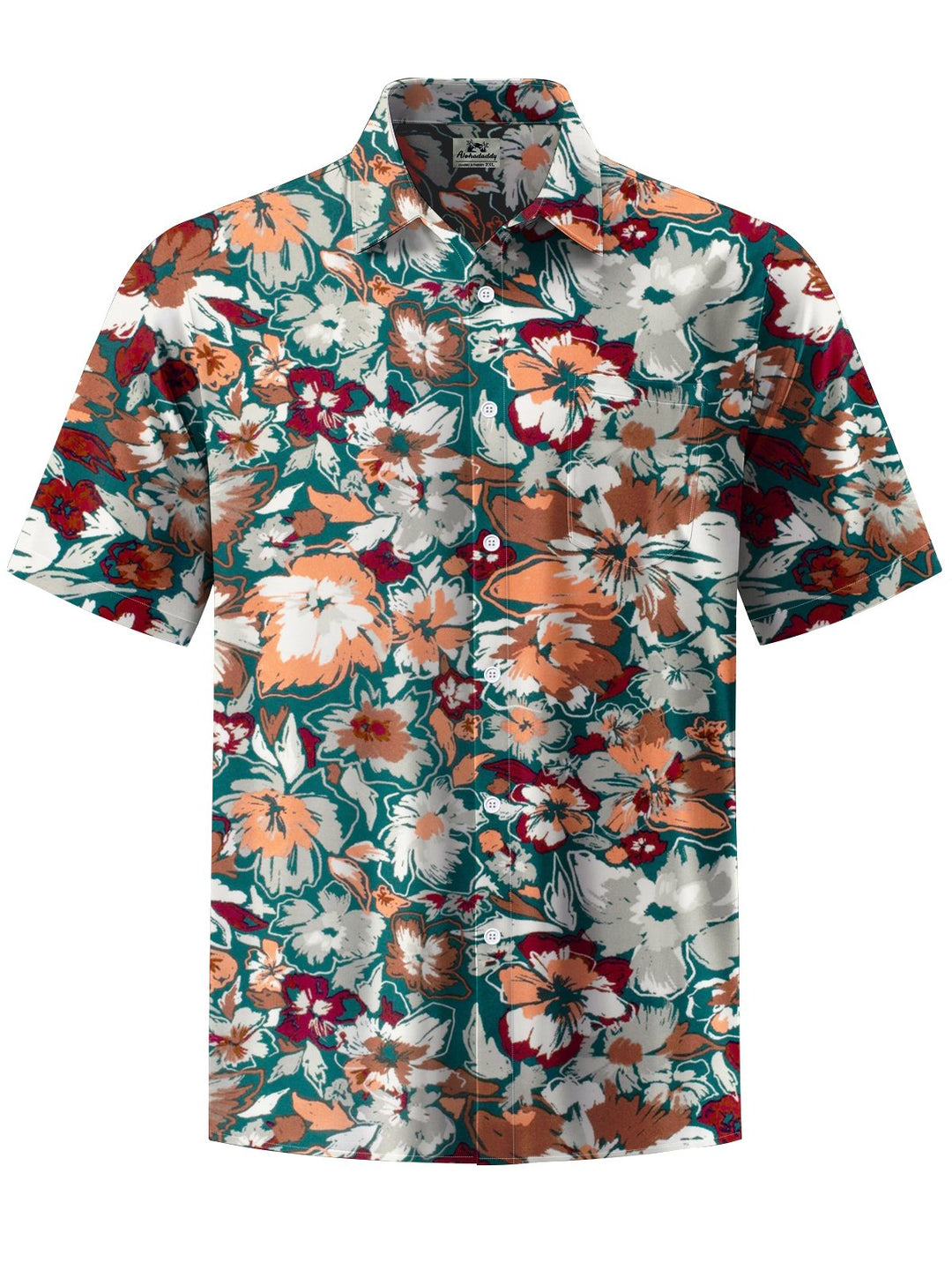 Alohadaddy® Casual Floral Print Art Pocket Stretch Men&