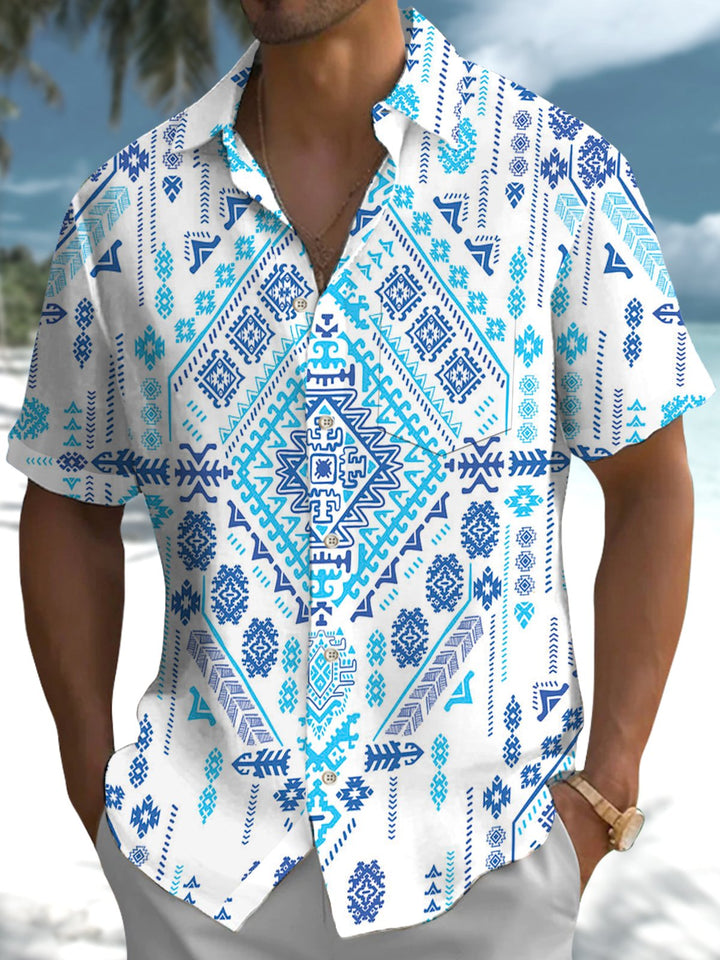 Alohadaddy® Casual Ethnic Pattern Print Men&