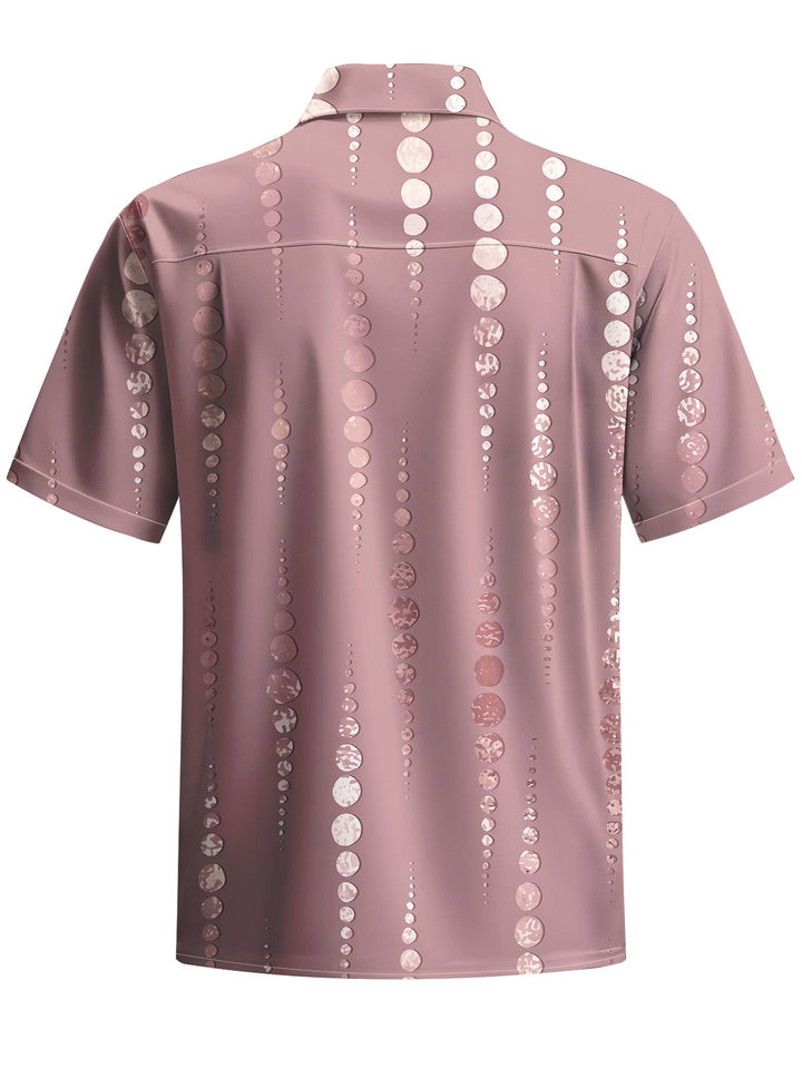Alohadaddy® Casual Stripe Print Art Mens Moisture Wicking Short Sleeve Shirt Big &amp; Tall