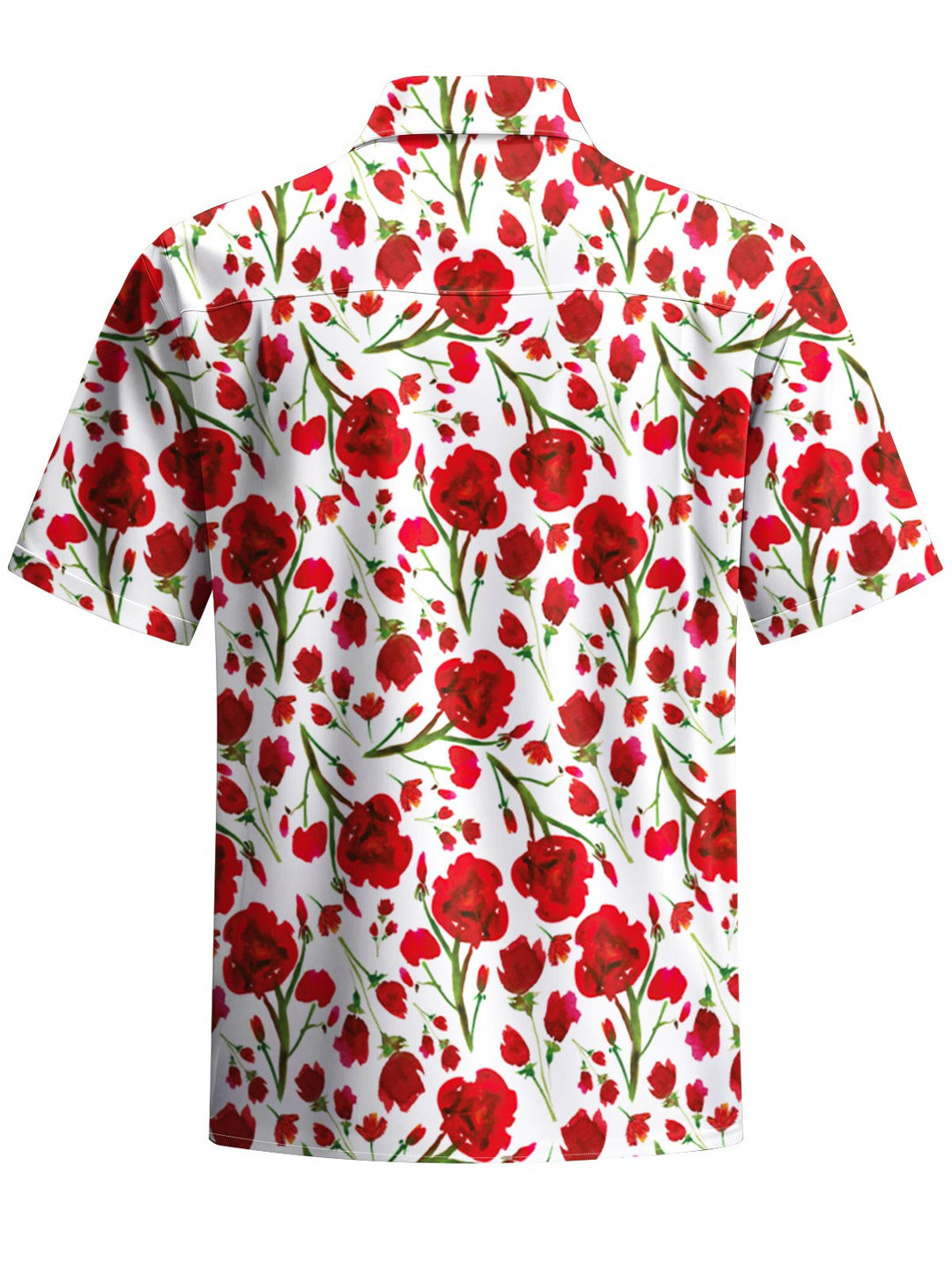 Alohadaddy® Hawaiian Floral Art Print Chest Pocket Men&