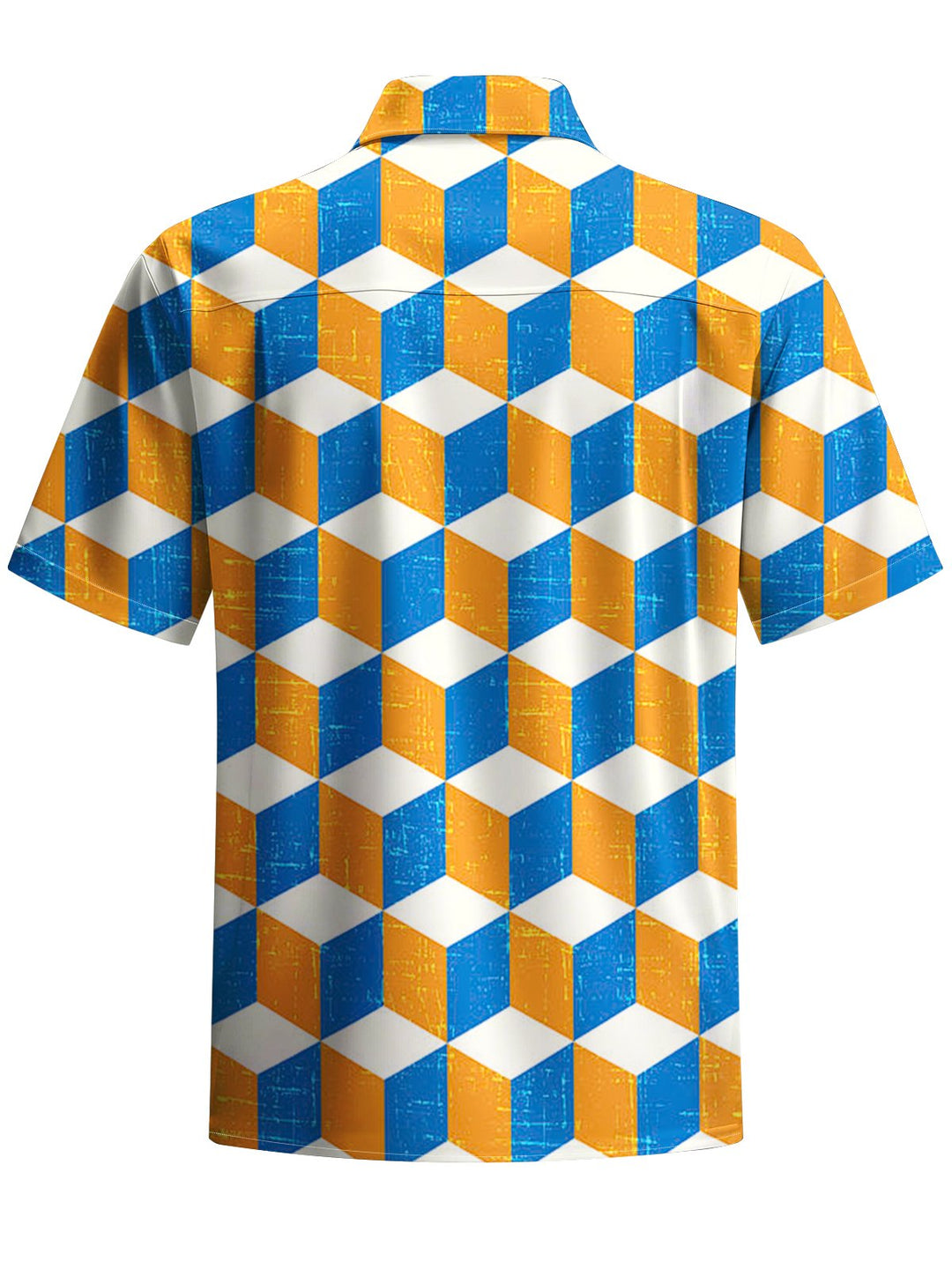 Alohadaddy® Casual Cube Print Pocket Men&