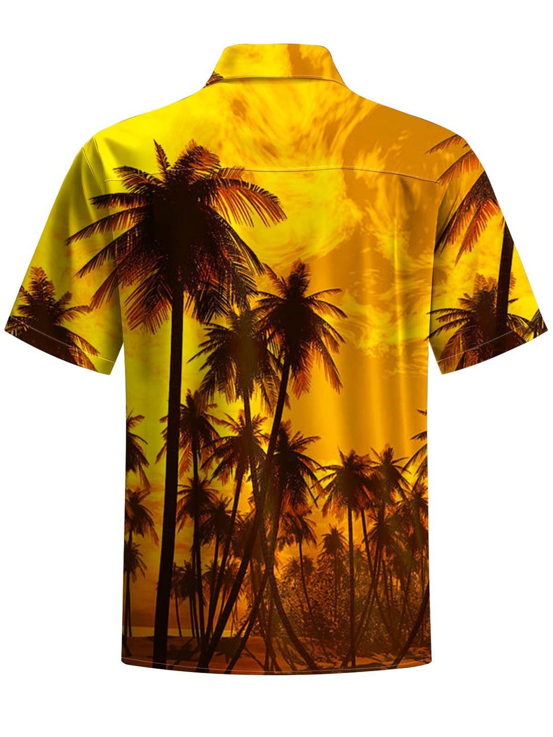 Alohadaddy® Hawaiian Palm Tree Art Print Chest Pocket Men&