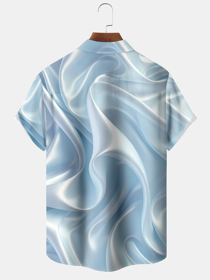 Alohadaddy® Casual Abstract Texture Art Print Pockets Large Size Stretch Men&
