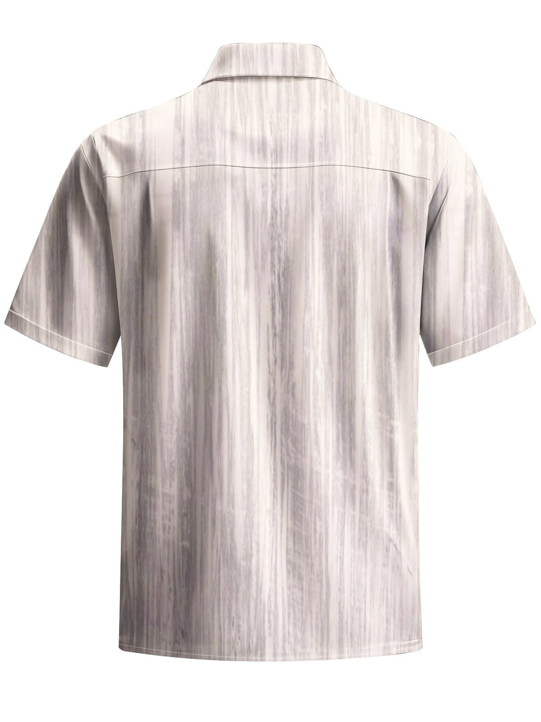 Alohadaddy® Casual Stripe Art Print Chest Pocket Men&