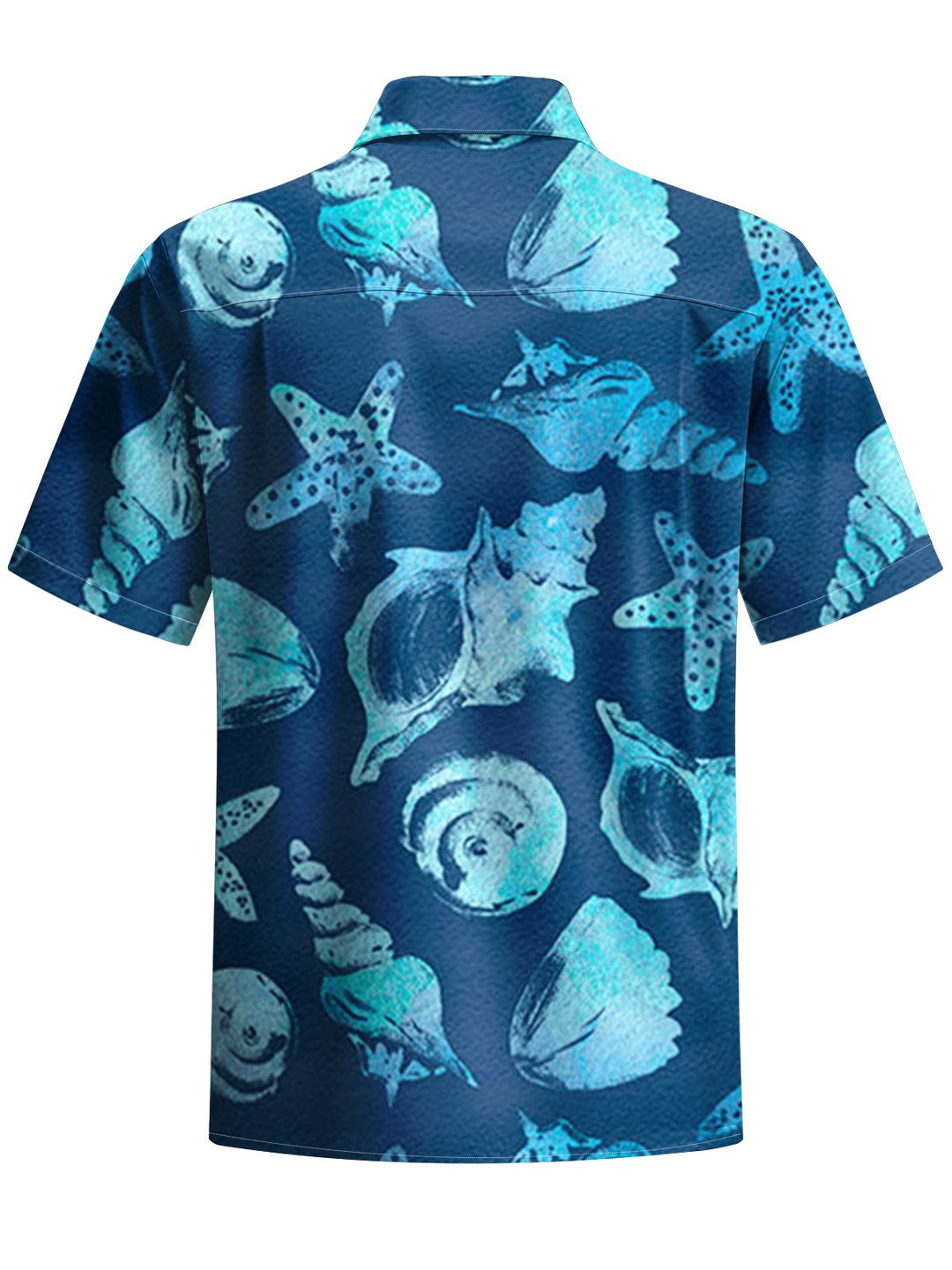 Alohadaddy® Hawaiian Conch Art Print Chest Pocket Men&