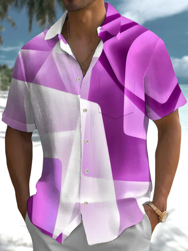 Alohadaddy® Casual Geometric Print Men&