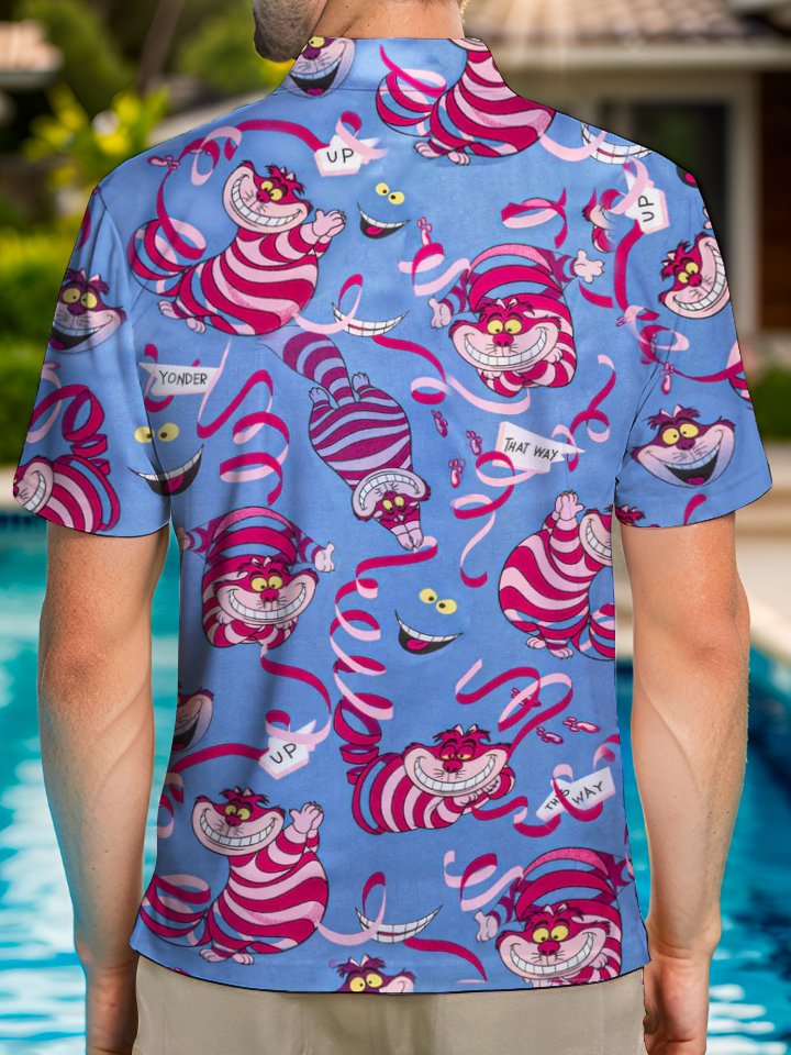 Alohadaddy® Casual Cartoon Fun Print Button Stretch Men&