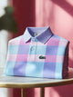 Alohadaddy® Business Logo Print Art Elastic Button Men's Short Sleeve Polo Shirt Big & Tall