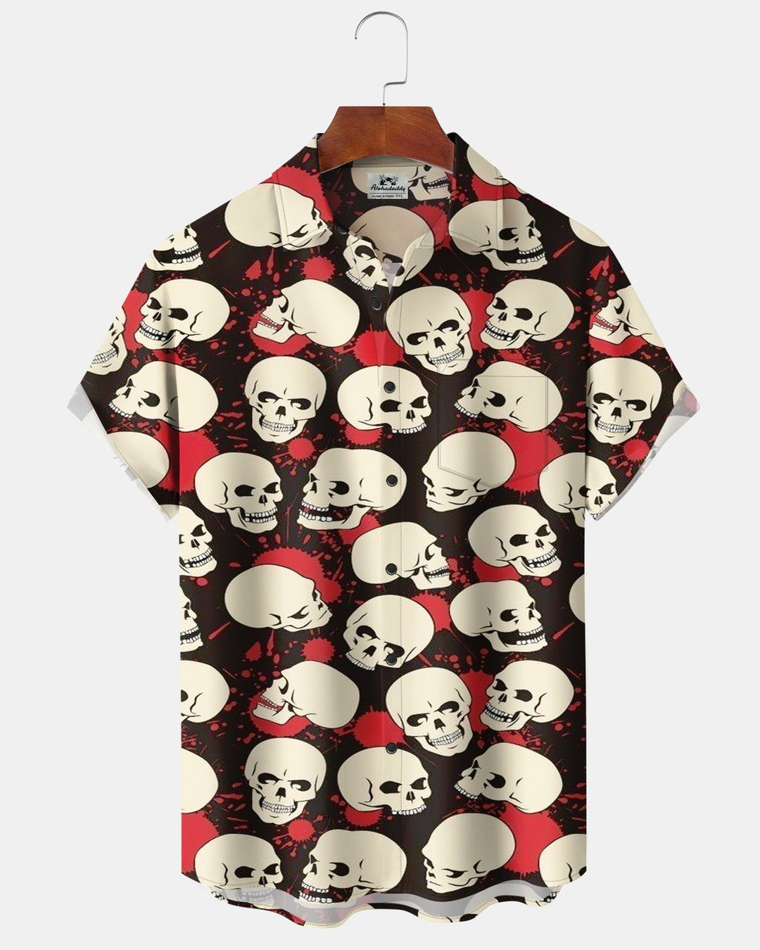 Alohadaddy® Holiday Halloween Skull Print Men&