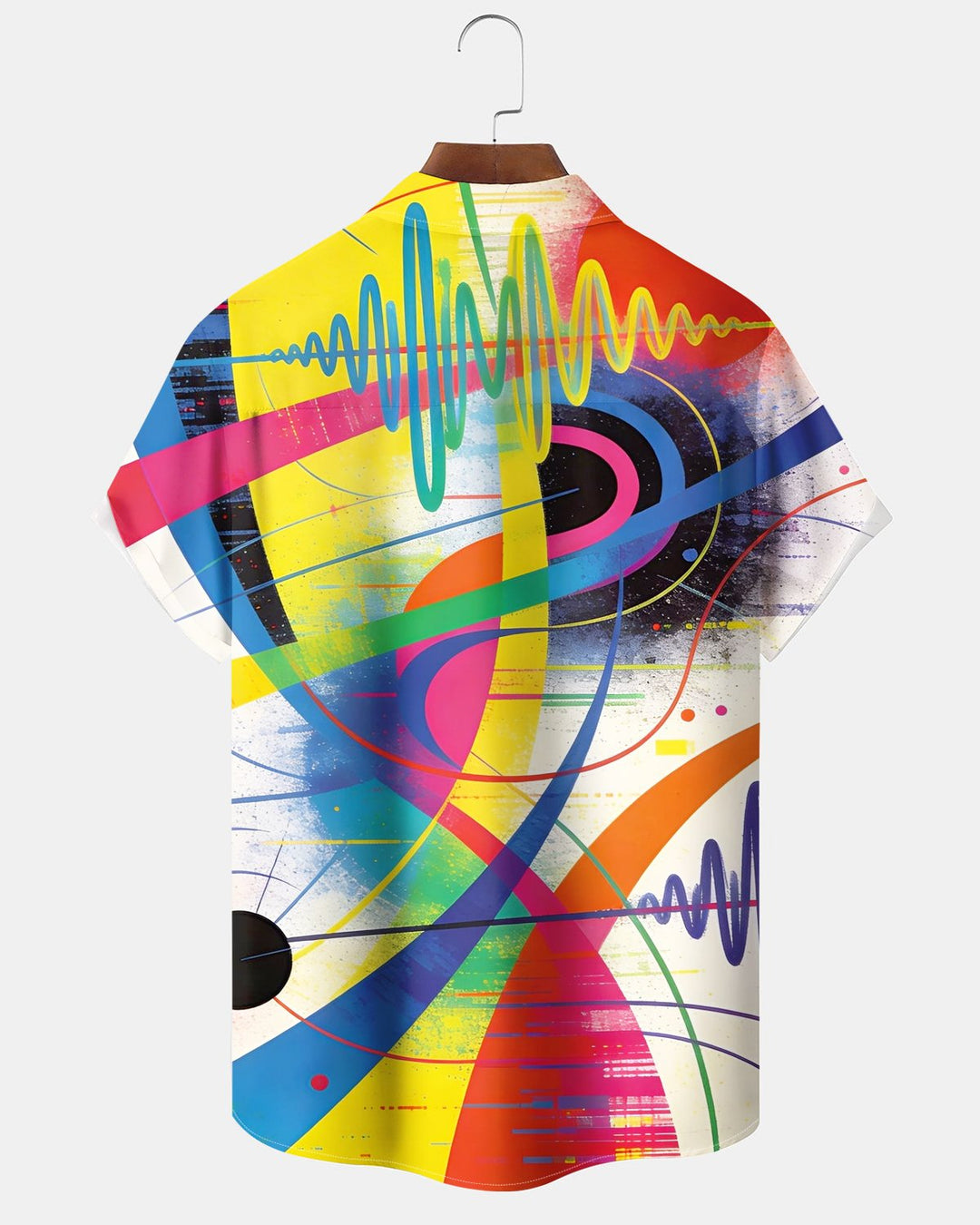 Alohadaddy® Casual Abstract Geometric Stripe Print Men&