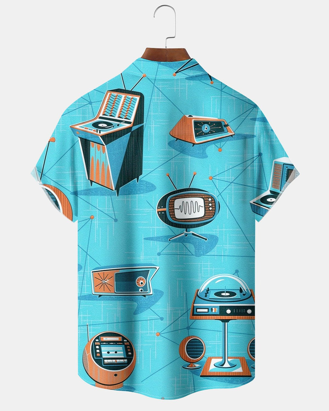 Alohadaddy® Retro Atomic Geometric Art Electronics Print Men&