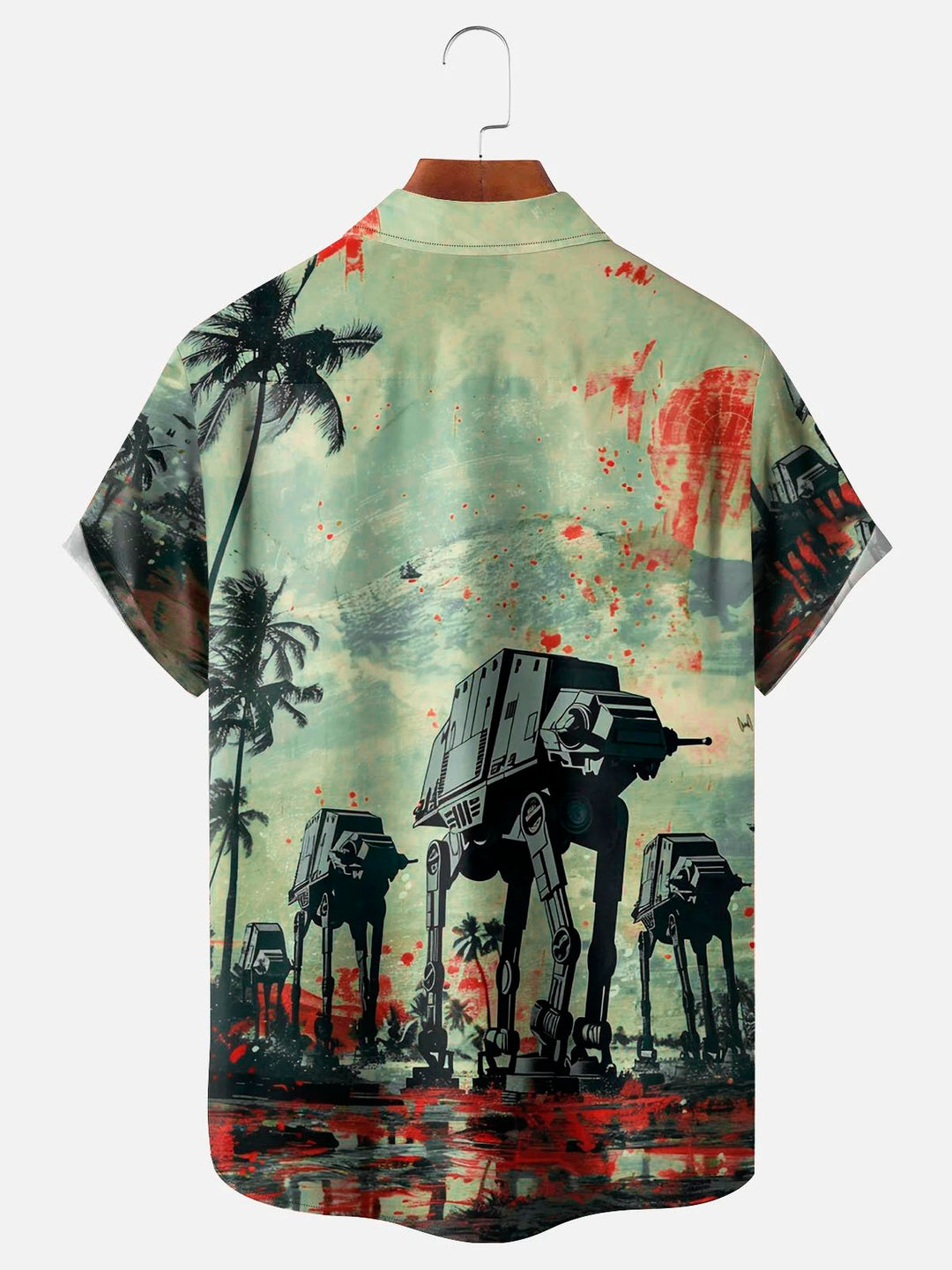 Alohadaddy Retro War Gradient 3D Digital Print Men&