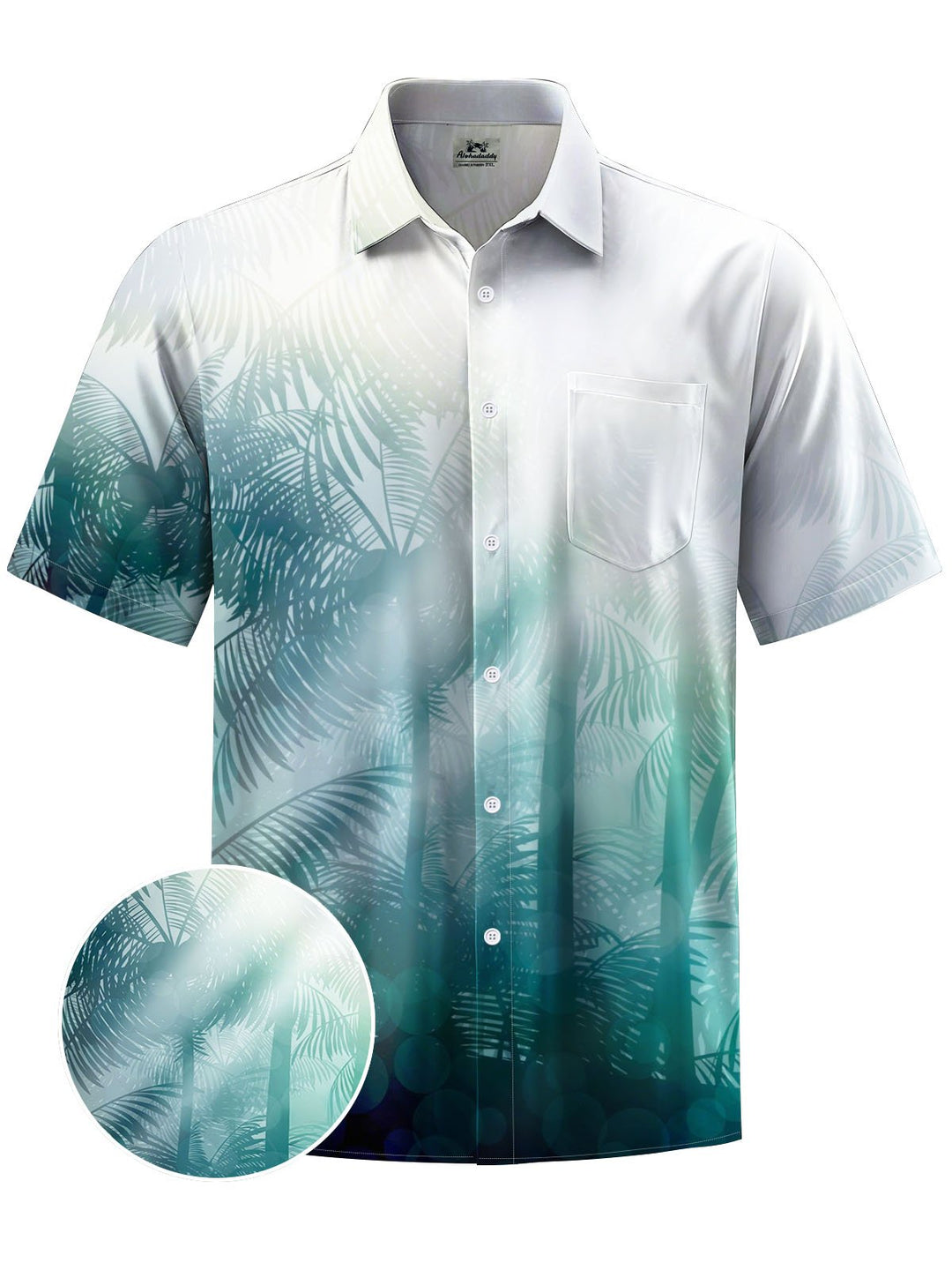 Alohadaddy® Hawaii Palm Tree Print Moisture Wicking Men&