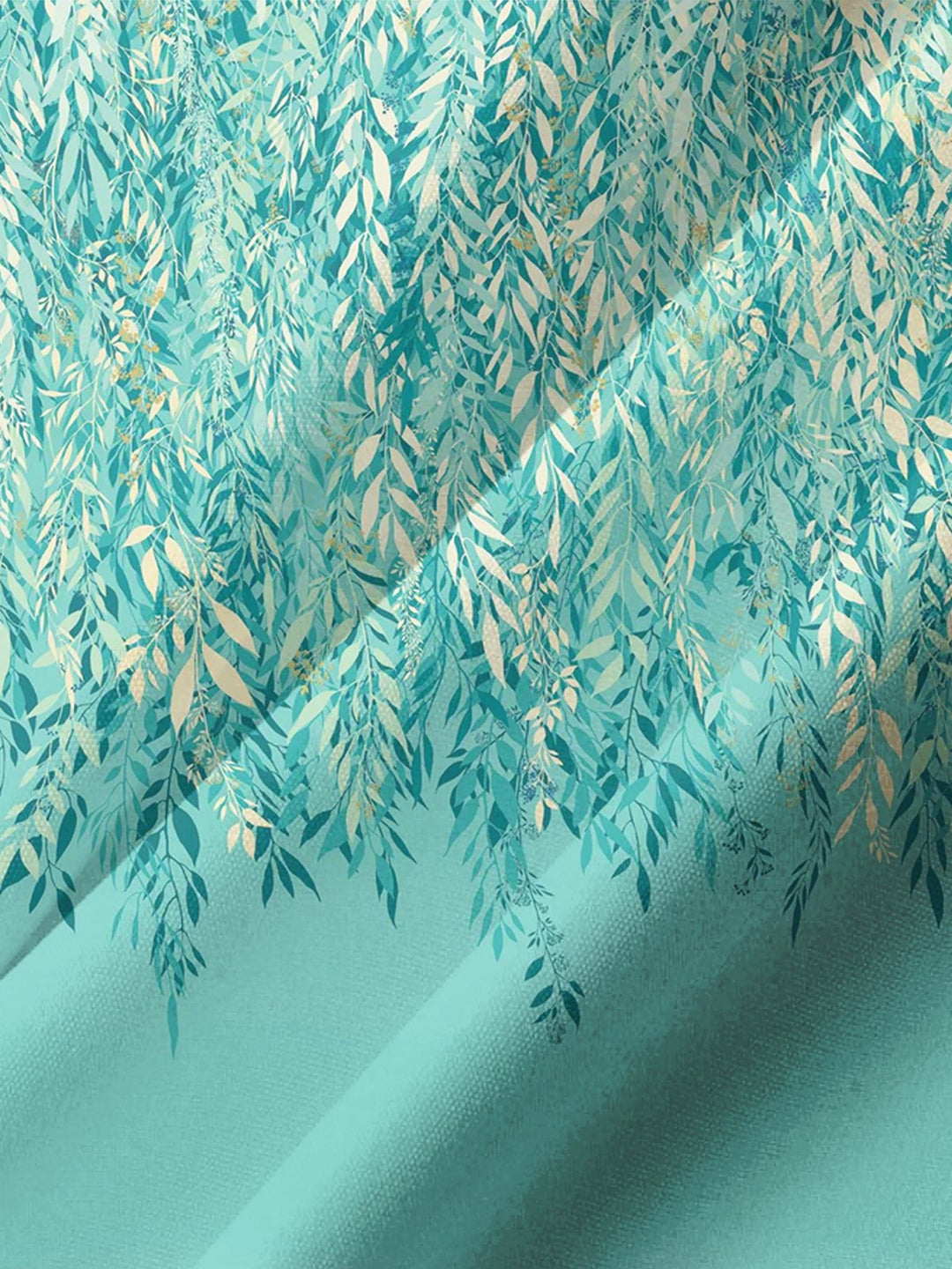 Alohadaddy® Hawaiian Leaves Gradient Art Print Chest Pocket Men&