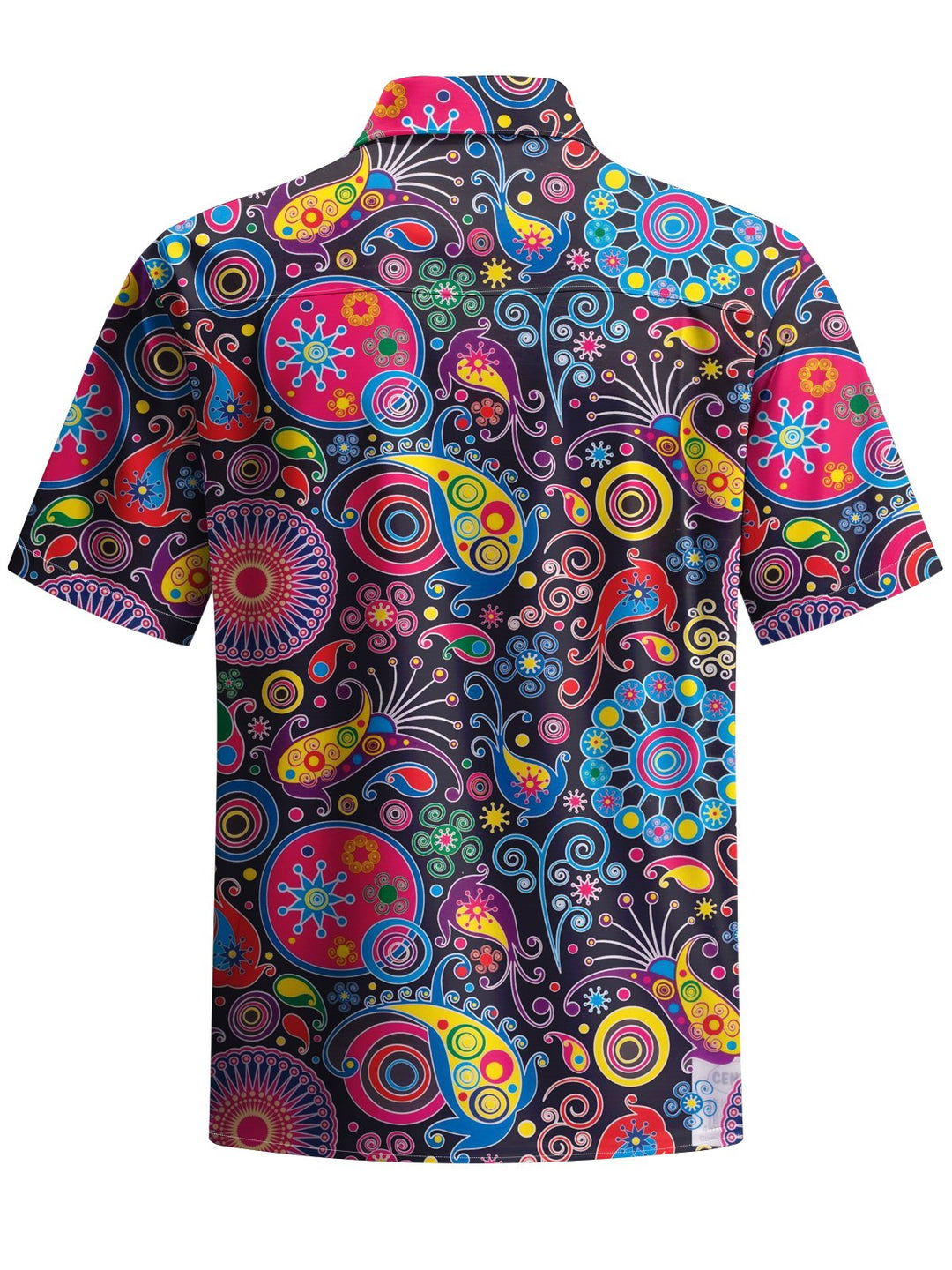 Alohadaddy® Casual Paisley Print Chest Pocket Men&