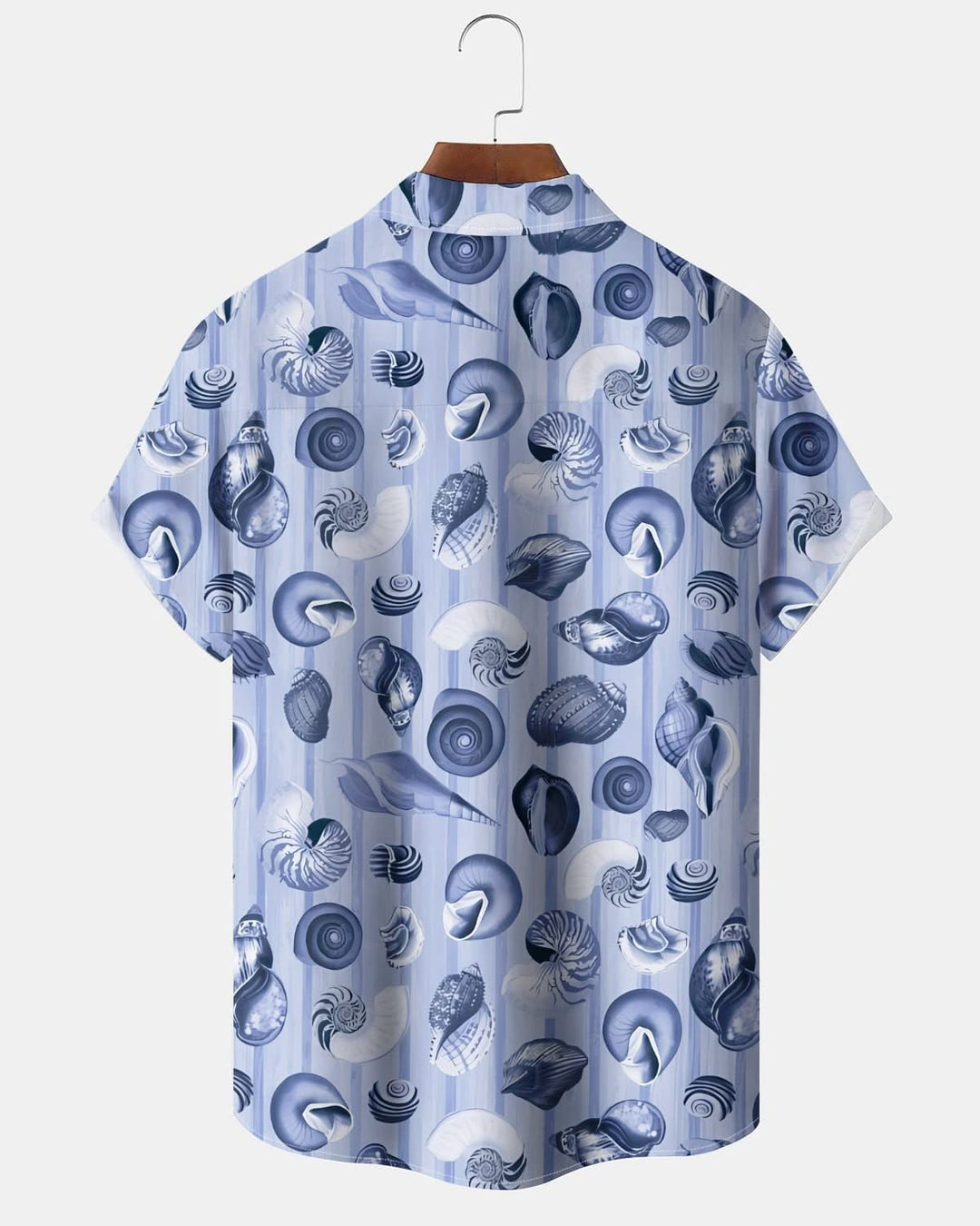 Alohadaddy® Retro Conch Arrangement Art Pocket Elastic Button Men&