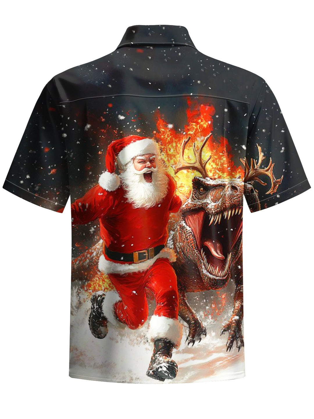 Alohadaddy® Christmas Santa Claus Printed Art Stretch Pocket Men&