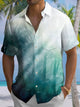 Alohadaddy® Hawaii Palm Tree Print Moisture Wicking Men's Short Sleeve Shirt Big & Tall