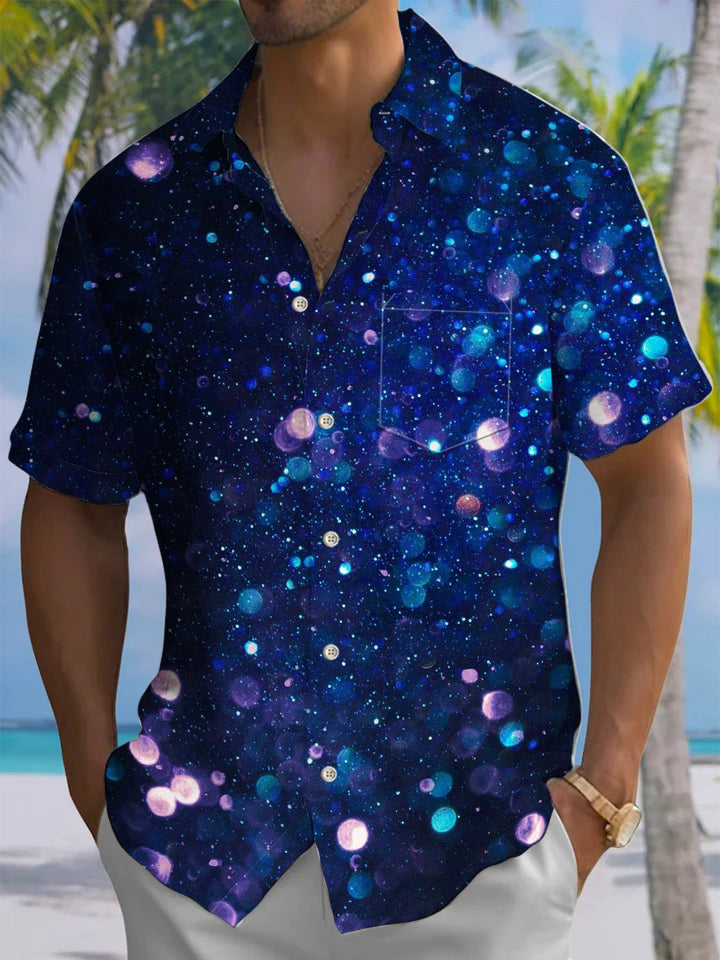 Alohadaddy® Casual Polka Dot Print Art Moisture Wicking Men&