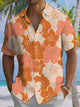 Alohadaddy® Hawaiian Floral Art Print Chest Pocket Mens Short Sleeve Shirt Big & Tall