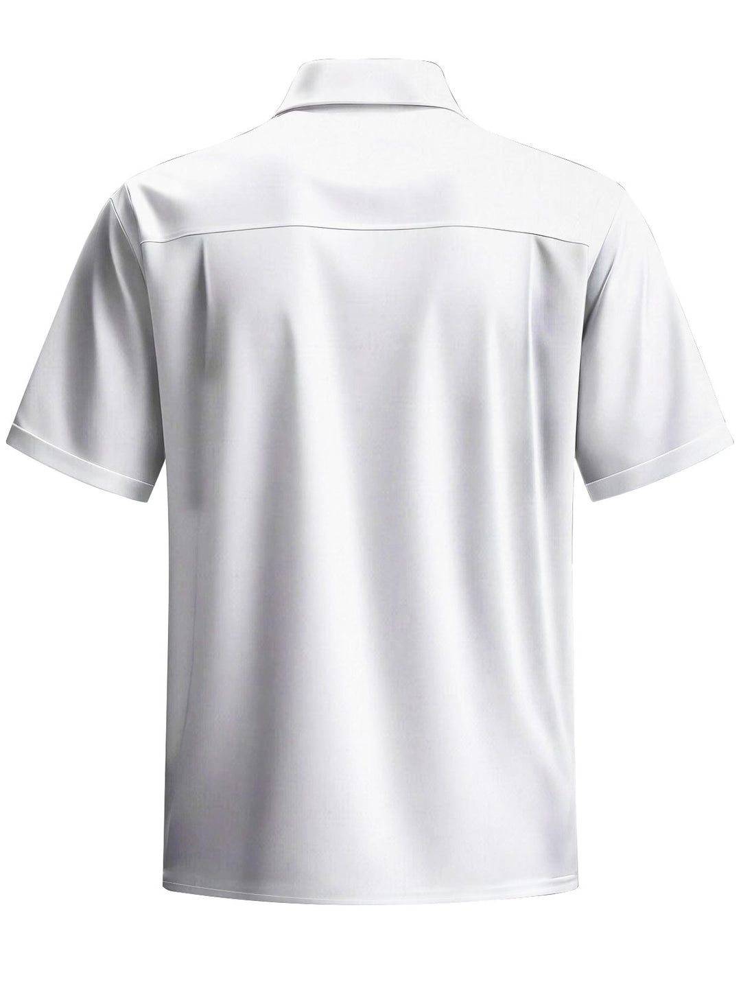 Alohadaddy® Casual Leaf Stripe Art Print Chest Pocket Men&