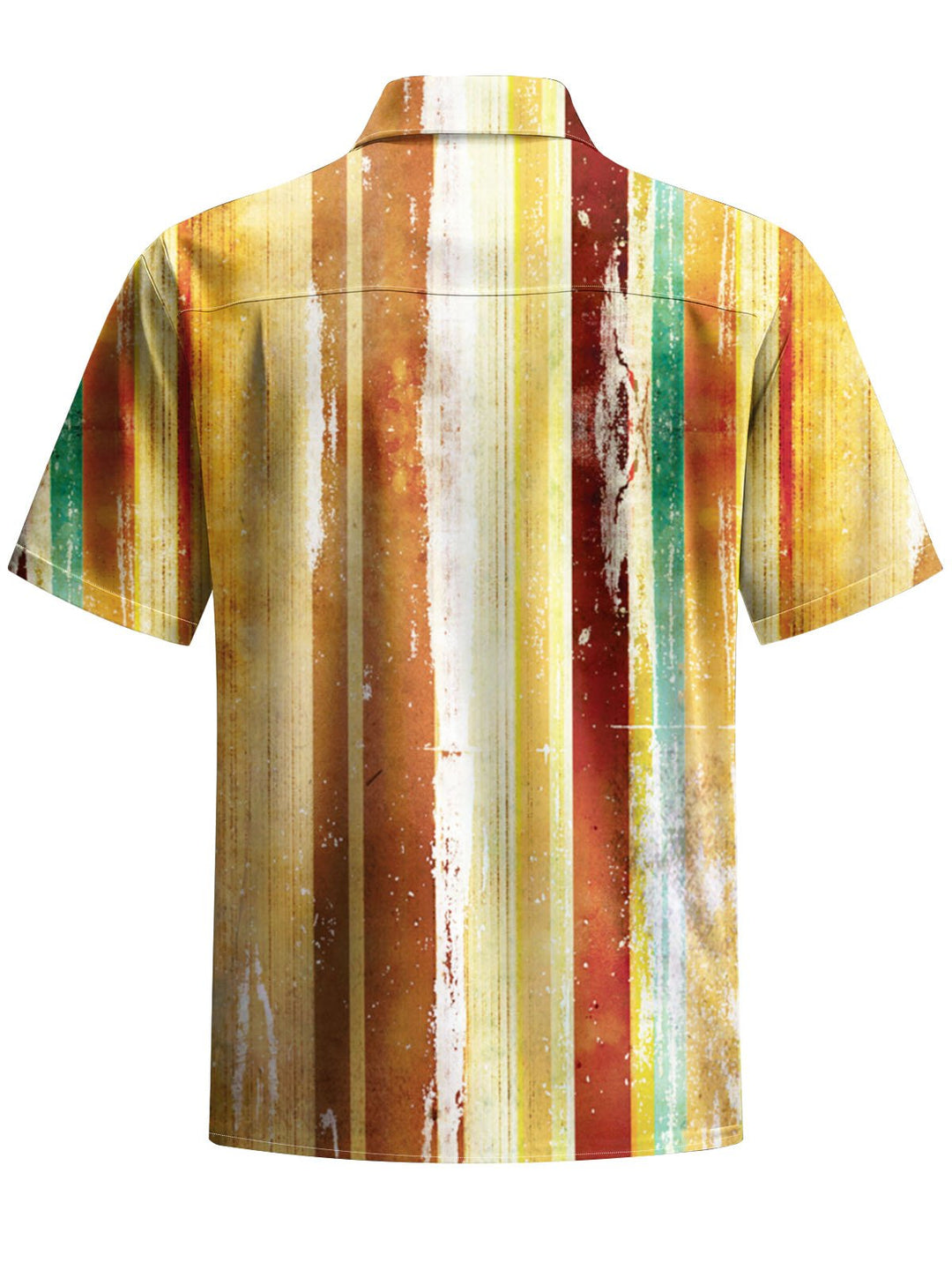 Alohadaddy® Casual Stripe Art Print Stretch Pockets Men&