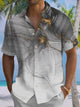 Alohadaddy® Casual Abstract Art Print Chest Pocket Men Short Sleeve Shirt Big & Tall