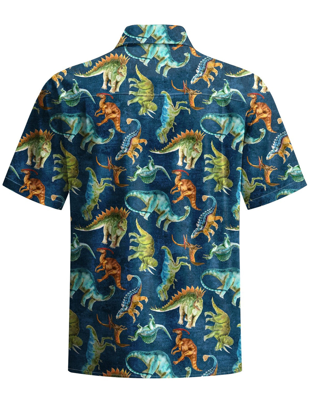 Alohadaddy® Vintage Dinosaur Art Print Chest Pocket Men&