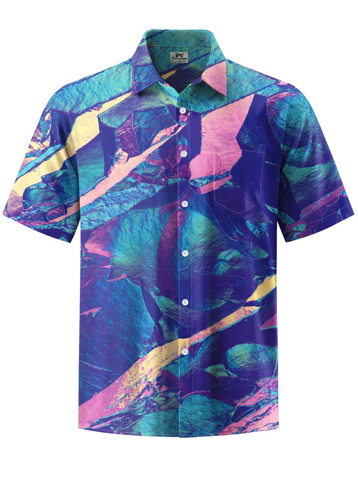 Alohadaddy® Casual Abstract Print Art Stretch Men&