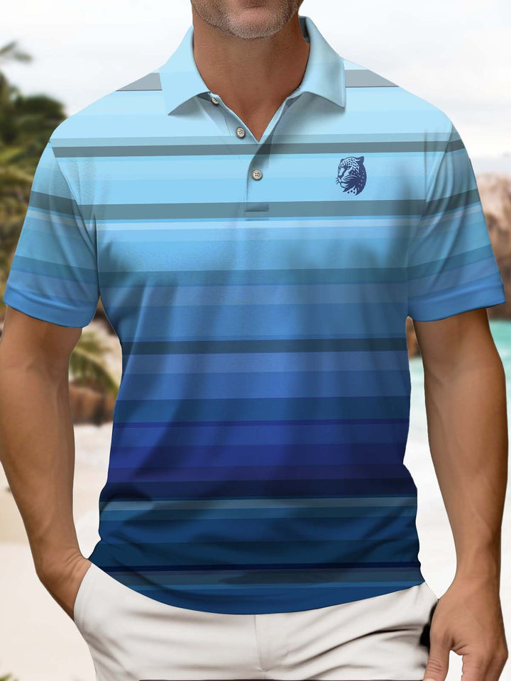 Alohadaddy® Casual Stripe Leopard Print Art Stretch Men&