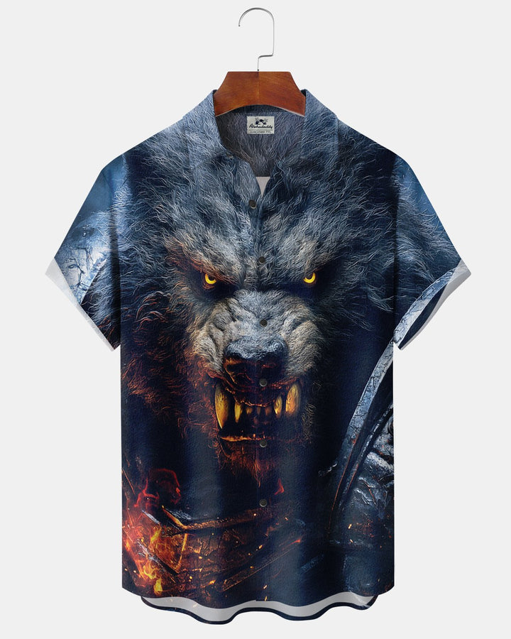 Alohadaddy® Halloween Werewolf Knight Print Men&