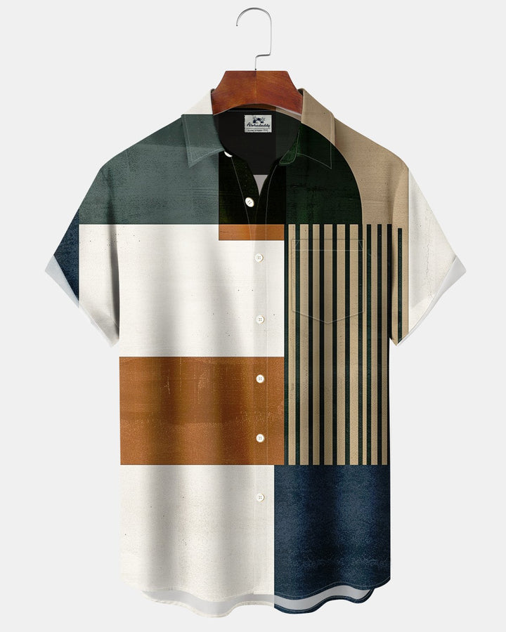 Alohadaddy® Casual Geometric Print Men&
