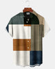 Alohadaddy® Casual Geometric Print Men's Short-Sleeve Shirt