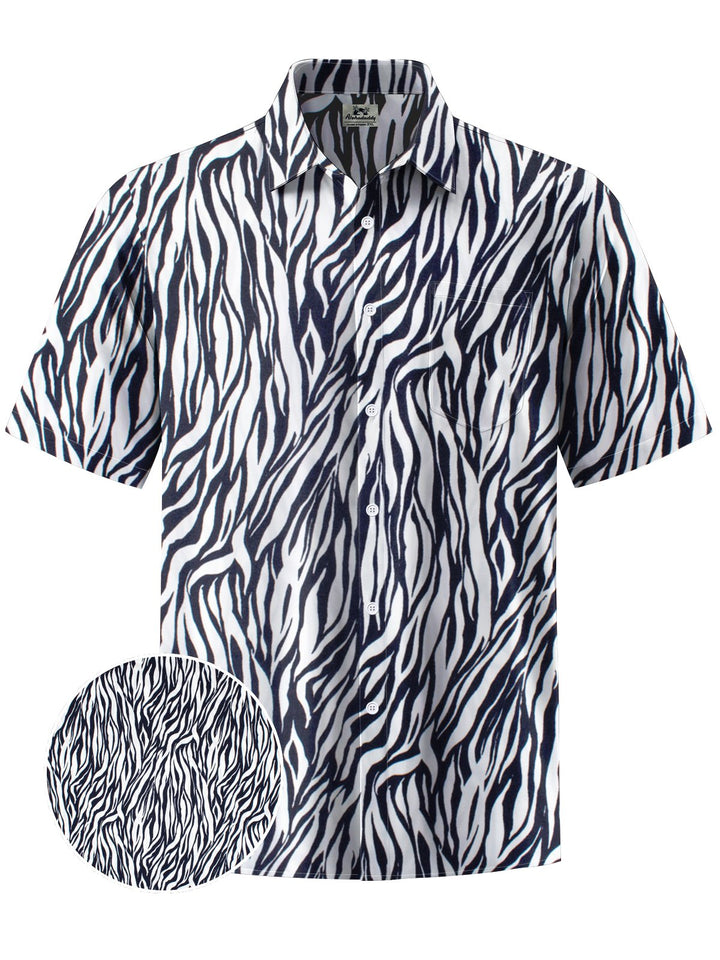 Alohadaddy® Casual Stripe Art Print Moisture Wicking Men&
