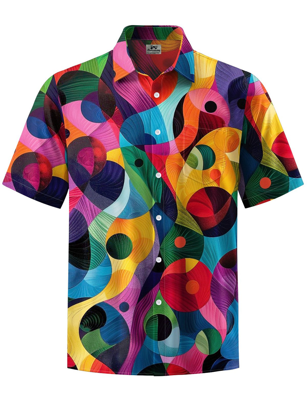 Alohadaddy® Retro Geometric Art Print Moisture Wicking Men&
