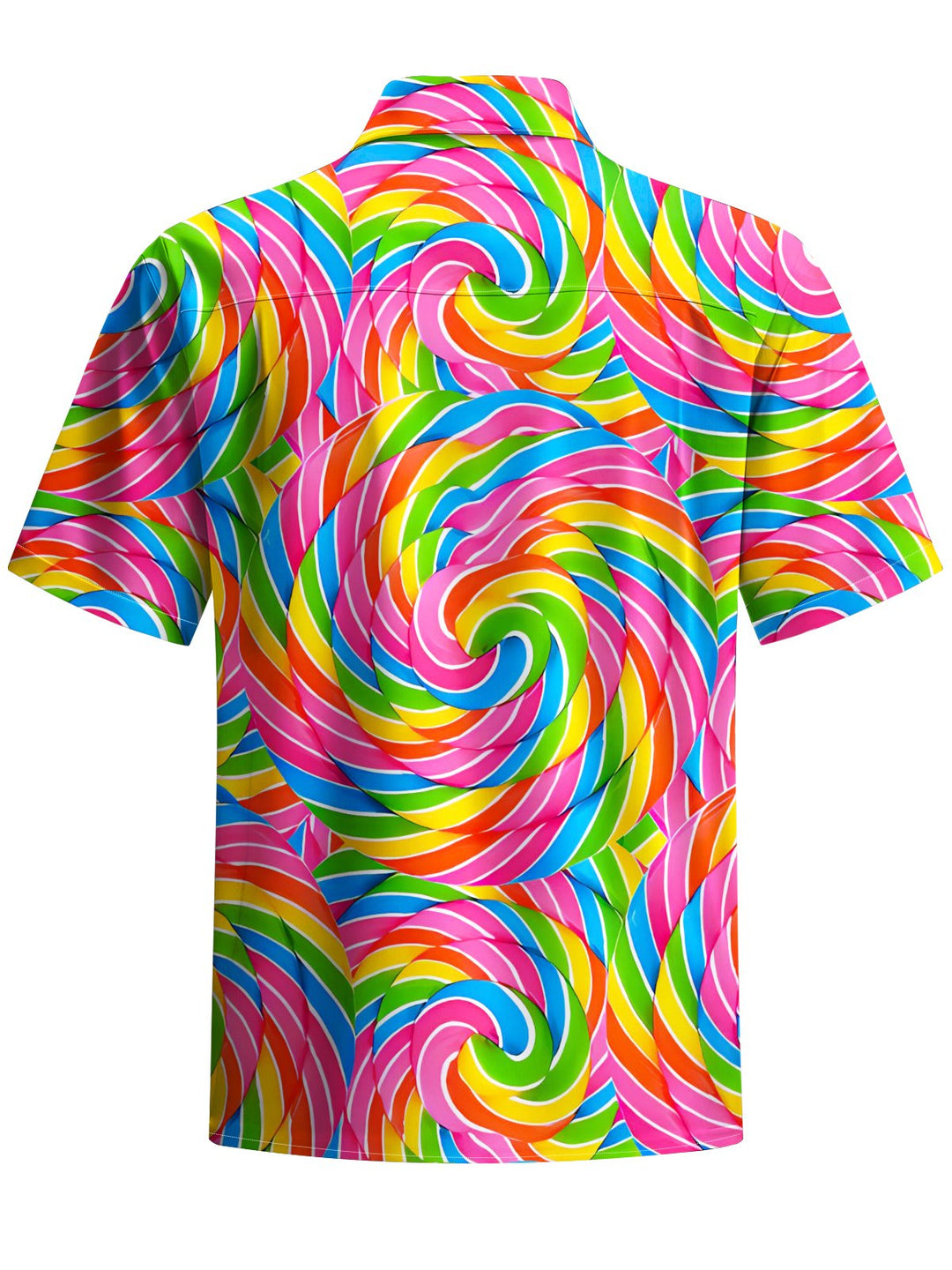 Alohadaddy® Casual Abstract Geometric Art Print Chest Pocket Men&