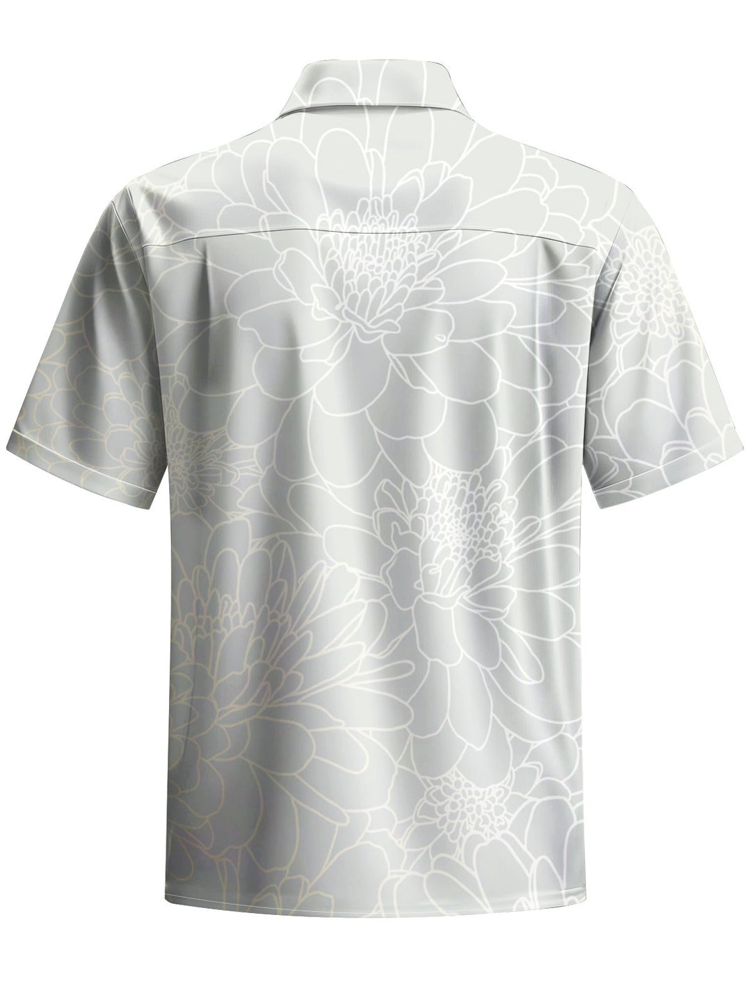 Alohadaddy® Vintage Floral Art Print Chest Pocket Men&