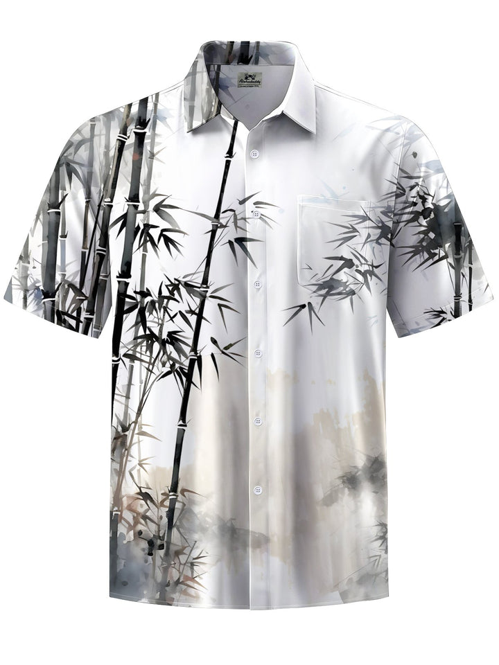 Alohadaddy® Casual Bamboo Print Pocket Men&