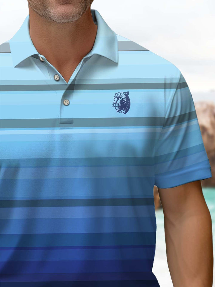 Alohadaddy® Casual Stripe Leopard Print Art Stretch Men&