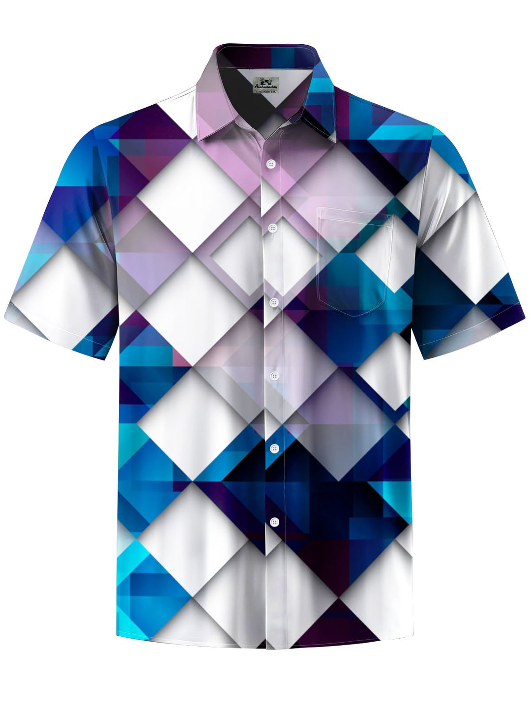 Alohadaddy® Casual Geometric Art Print Stretch Pocket Men&