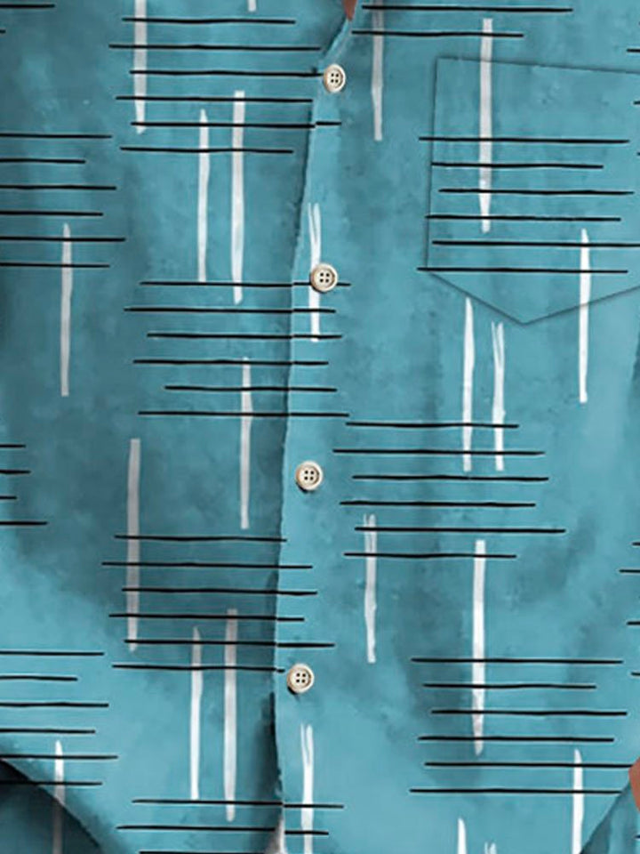 Alohadaddy Retro Geometric Print Men&